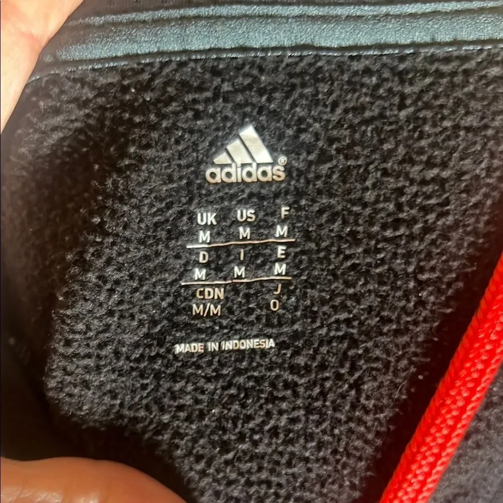 Adidas Men’s Black Sweatshirt Hoodie Size Medium